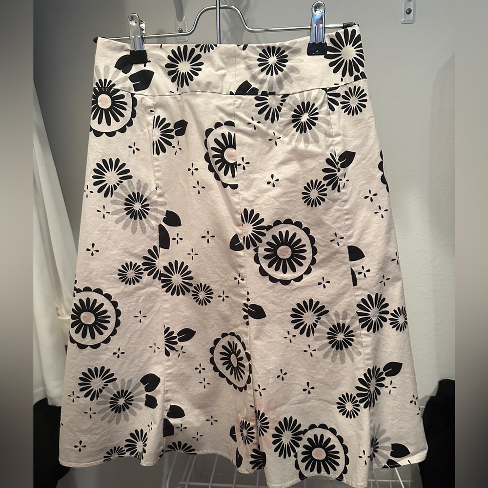 Vintage gap zip up floral skirt